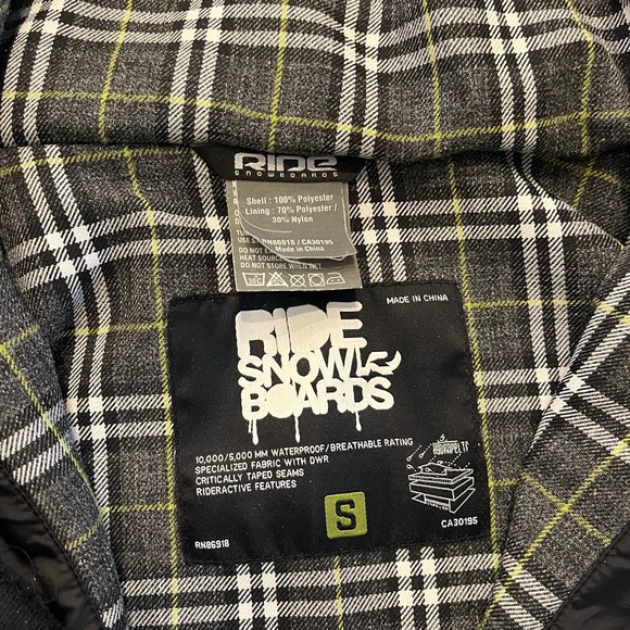 Ride Snowboards Jacket Coat - Picture 3 of 3